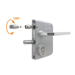 LOCINOX® Zámkový set LAKQ U2 pre profil Ø80 - Ø100 mm (kazeta, zámok, hliníkové kľučky, cylindrická vložka), strieborná farba LOCINOX® Zámkový set LAKQ U2 pre profil Ø80 - Ø100 mm (kazeta, zámok, hliníkové kľučky, cylindrická vložka), strieborná farba